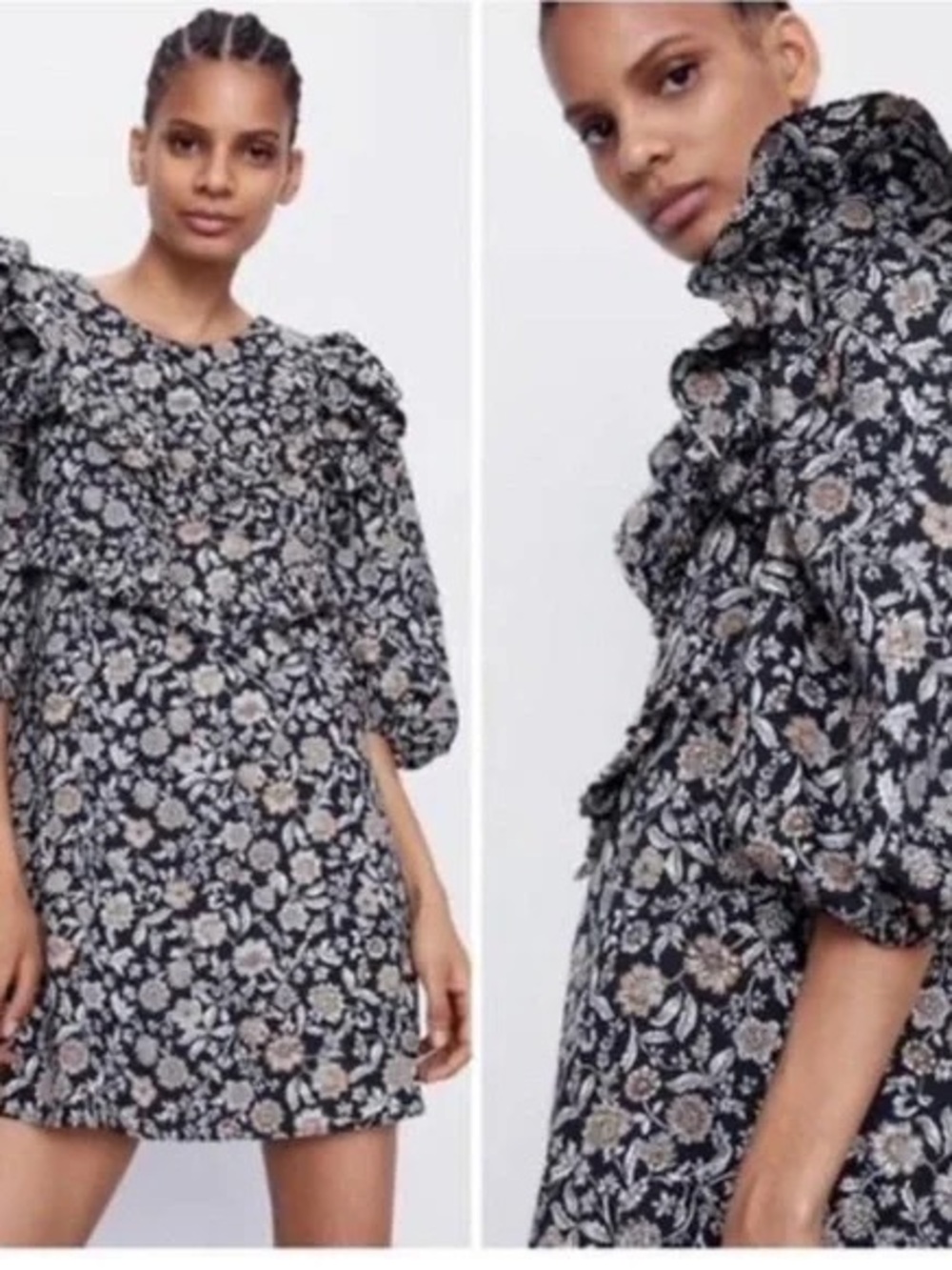 NWT Zara Ruffle Dress (S)